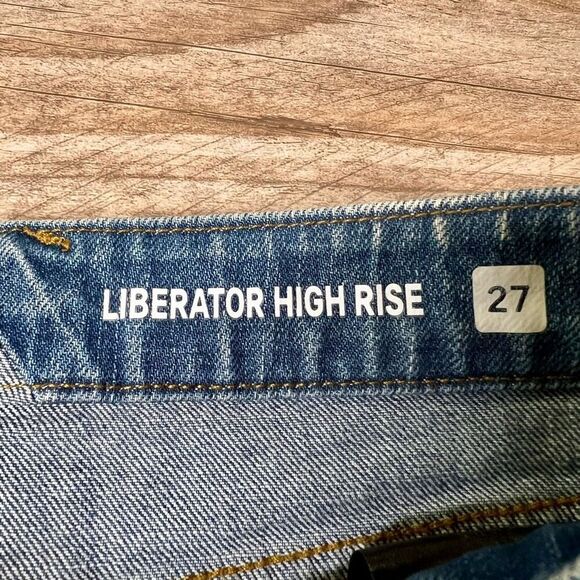 Volcom Womens Blue Liberator High Rise Whiskered Straight Jeans Size 27 - Picture 3 of 11